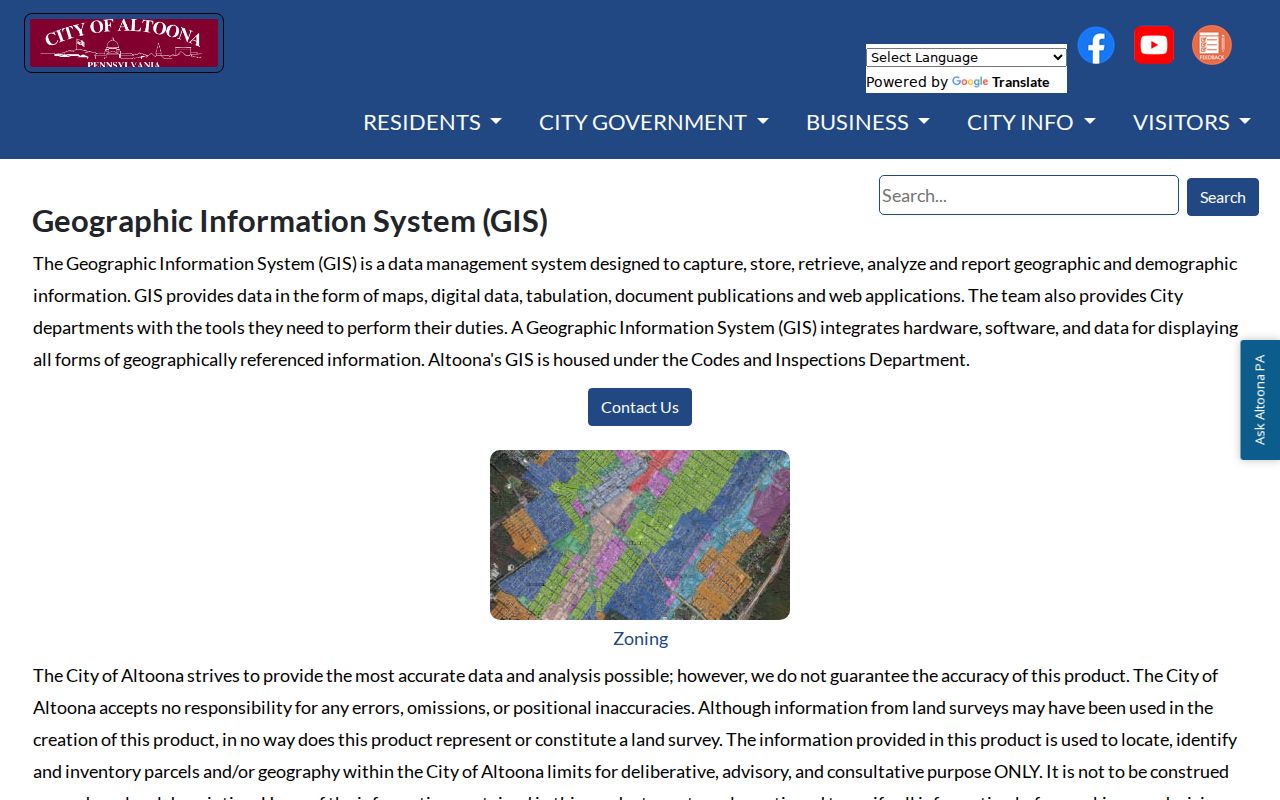 Altoona street directory City of Altoona GIS information